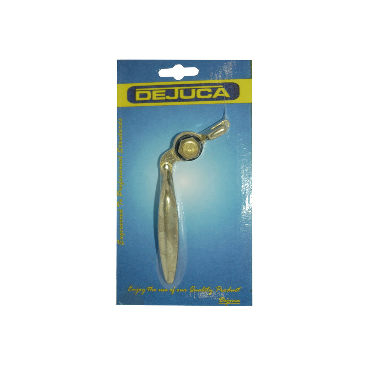 Dejuca - Window Handle - Brass - L/h + Screw + Bush - card
