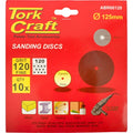 Tork Craft - Sanding Disc - 10 Piece - 125mm - 120 Grit