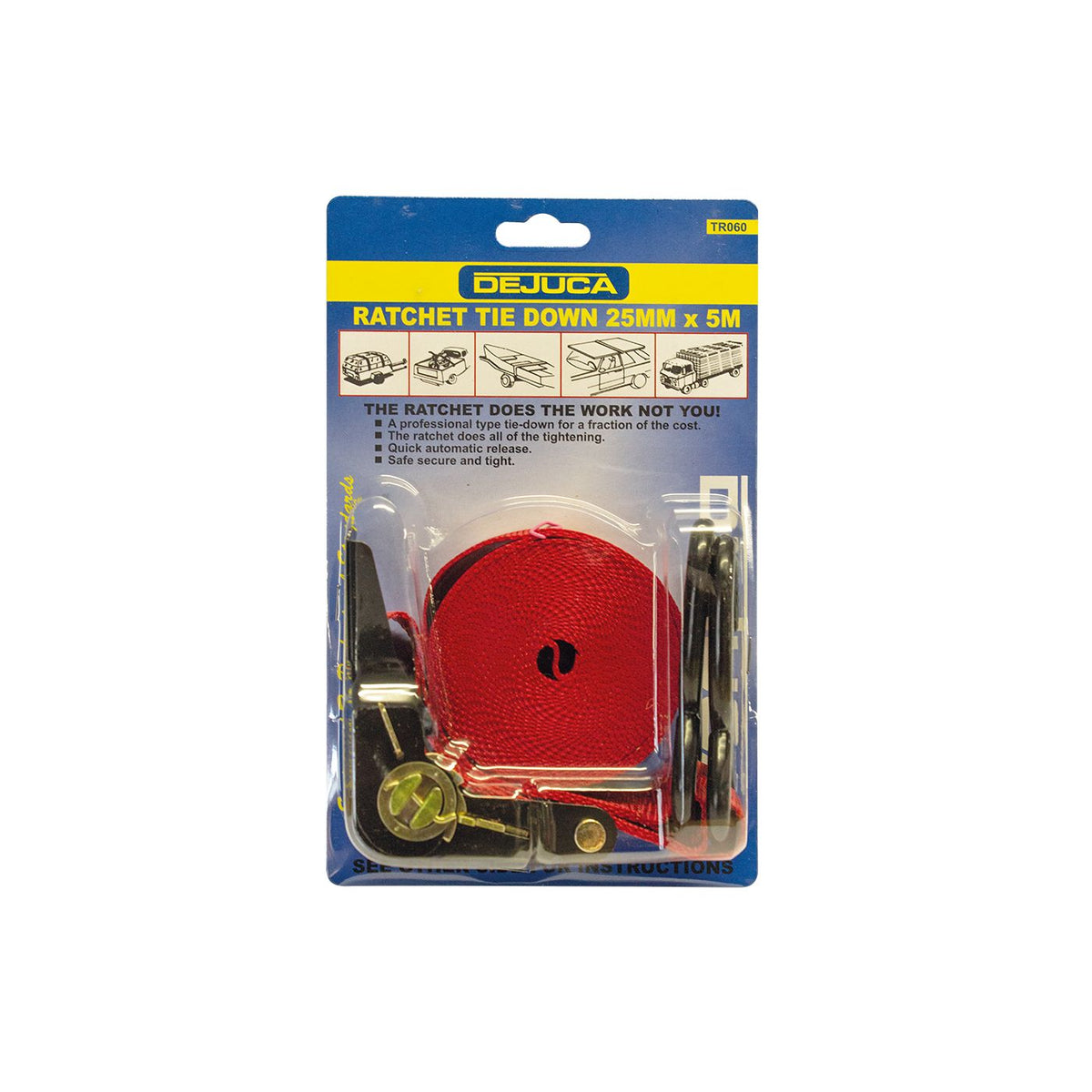 Dejuca - Ratchet Tie Down - 25mm X 5m