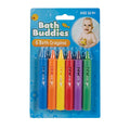 Bath Crayons - Children Bath Toys - Assorted Colours - BPA Free - 6 Piece