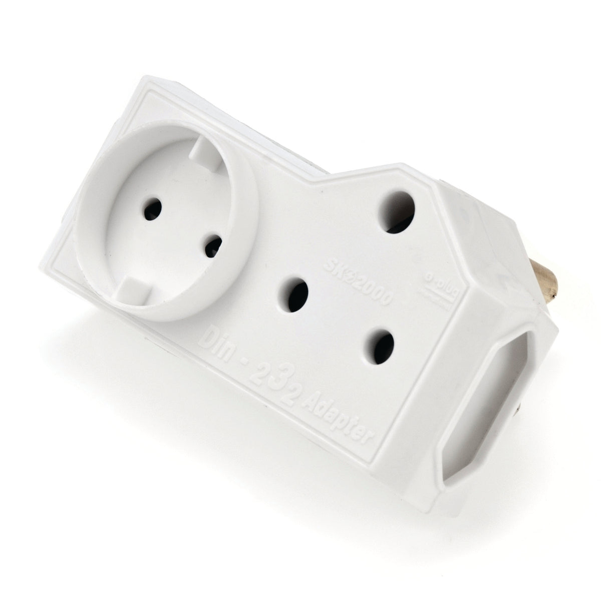 Adaptor - MTS - 1 x 16A - 2 x 5A - 1 x Schuko - White