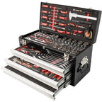 Tork Craft Tool Box 154 Pce 3 Drawer & Top Tray 535X255 X 315Mm Track Box