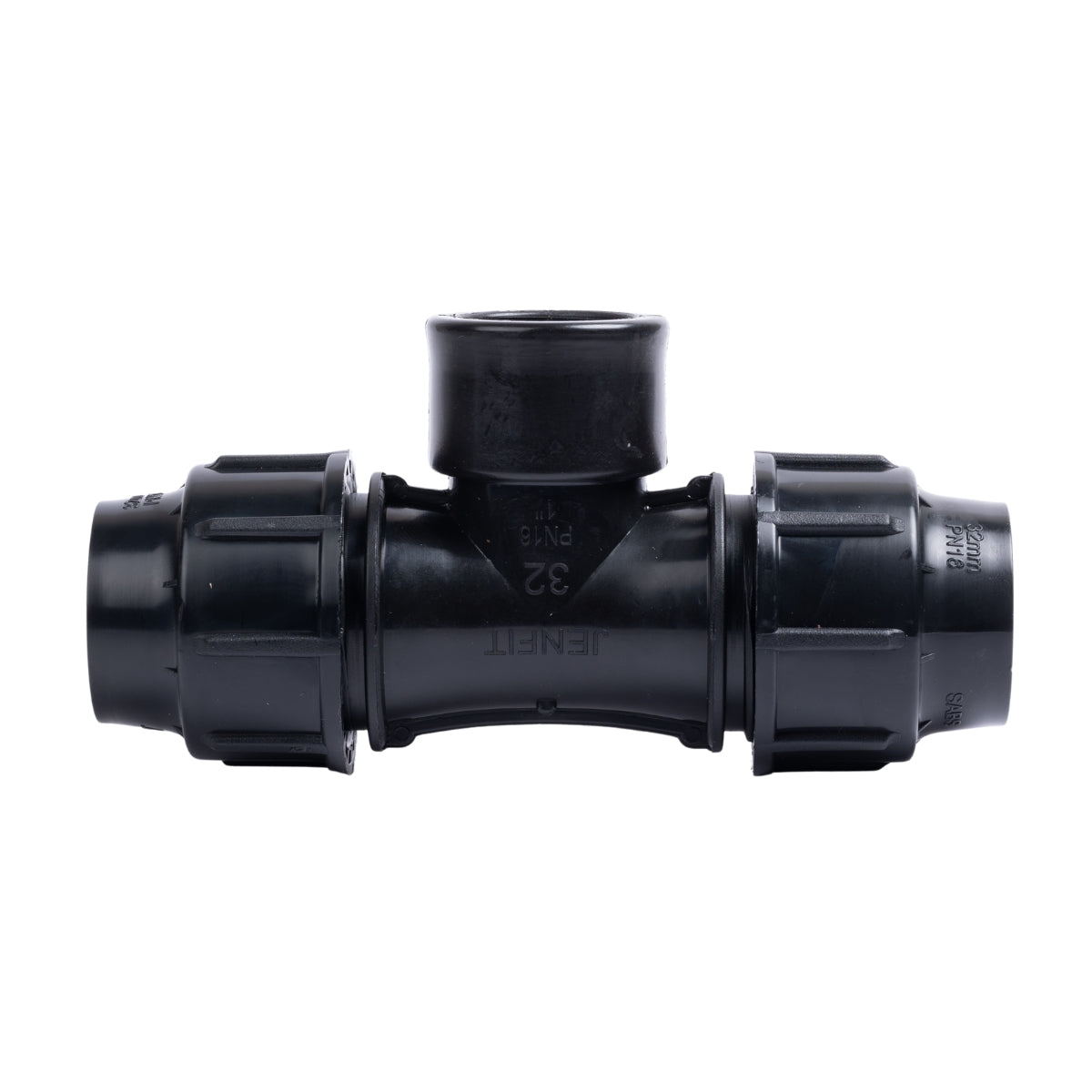Jenfit Tee Compression Female 50 X 2 Inch Hose Connector