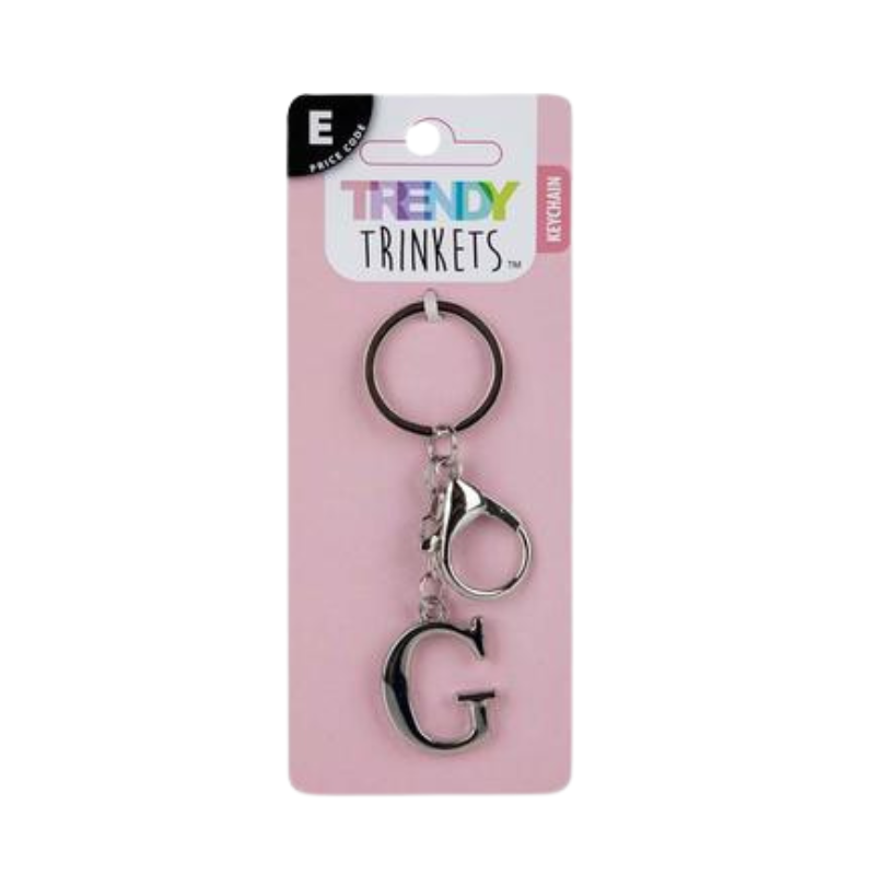 Trendy Trinkets - Keychain Alpha Metal G