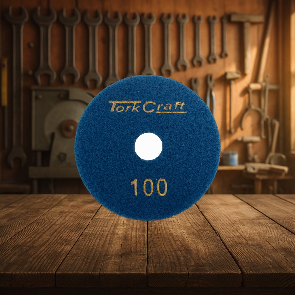 Tork Craft 100Mm Diamond Polishing Pad 100 Grit Dry Use