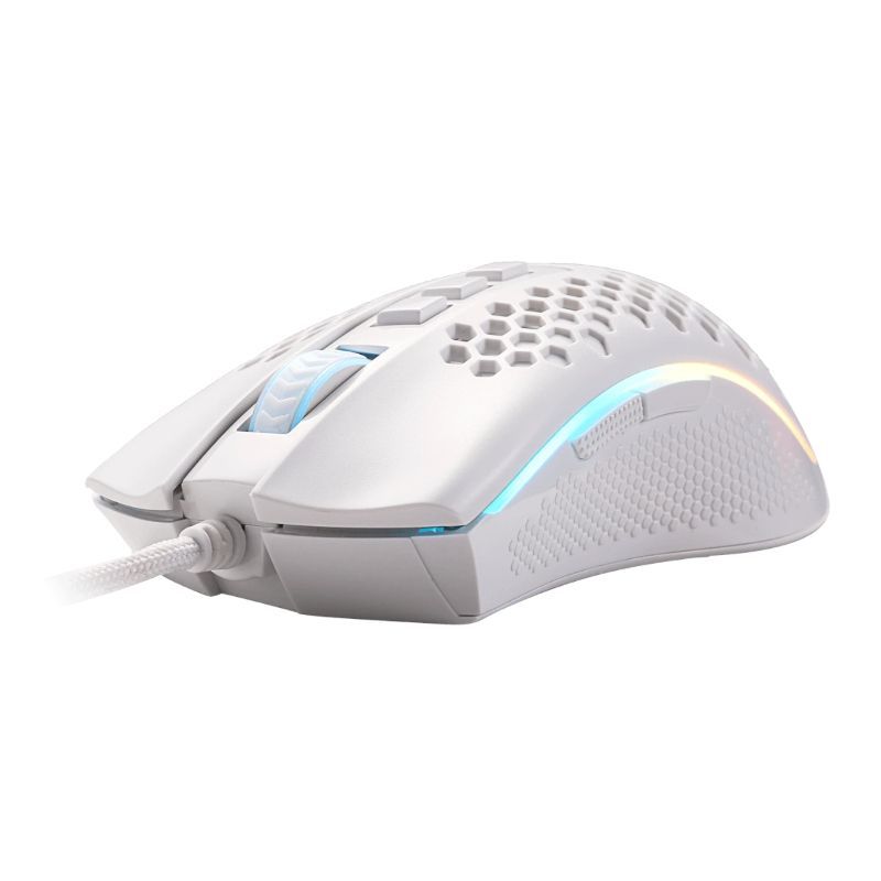 Redragon STORM 12400DPI 7-Button RGB Gaming Mouse - White