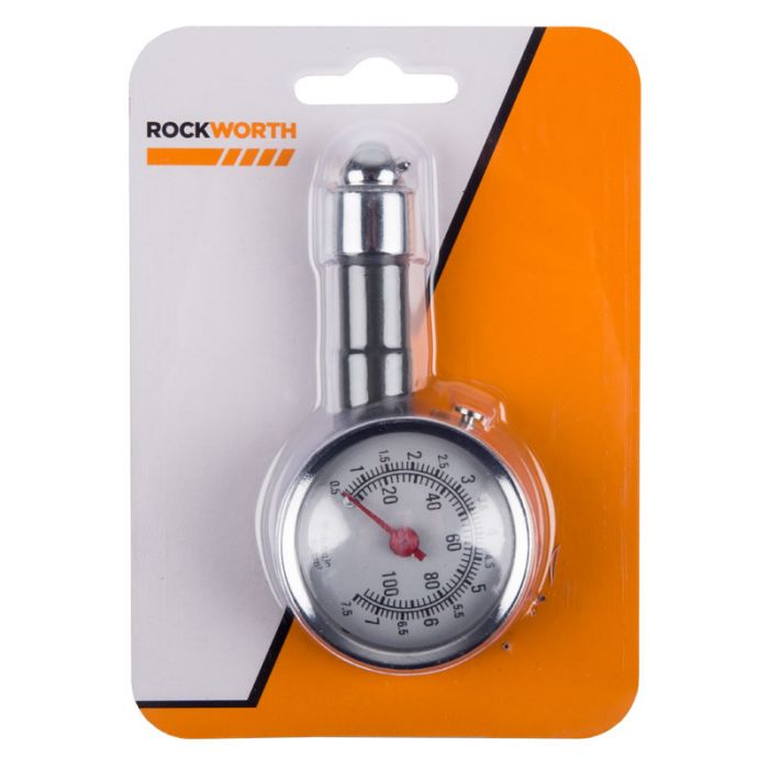 Rockworth - Tyre Air Pressure Gauge Metal