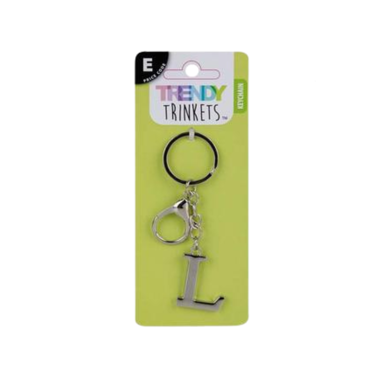 Trendy Trinkets - Keychain Alpha Metal L