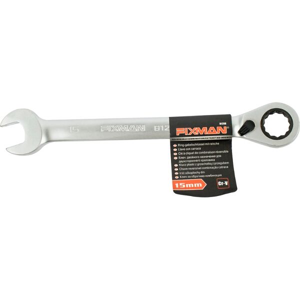 Fixman Reversible Combination Ratcheting Wrench 15mm