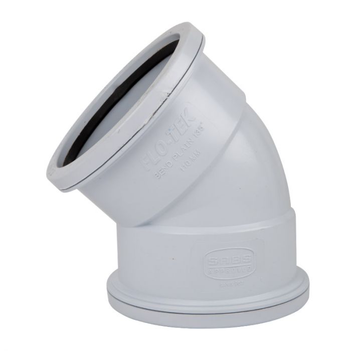 Waste Bend 45Deg Sv Pl 110mm Sabs