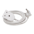 Extension Lead 5Mx1.0Mm White
