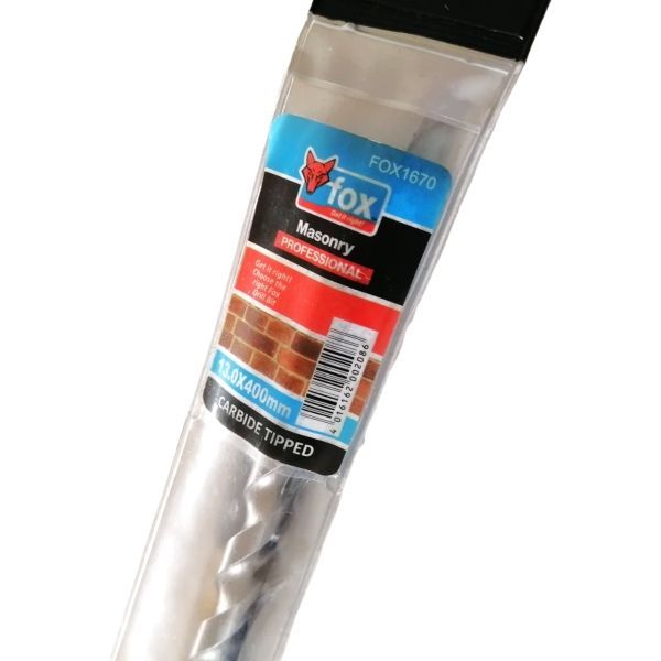FOX Cabride Tipped Masonry Drill Bit - 13.0mmX400mm