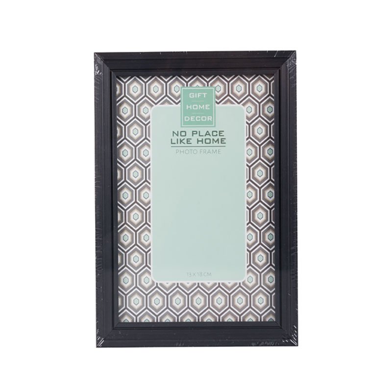Picture Frame - Wooden - Rectangle - Black - 13cm x 18cm
