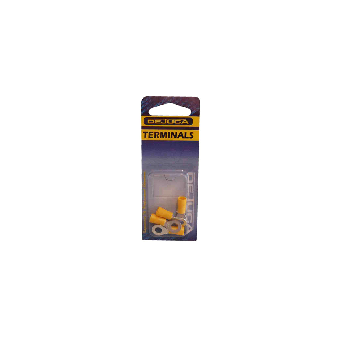Dejuca - Terminal - Yellow - Ring - 6mm - 4/Card