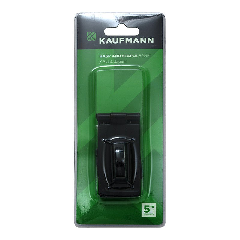 Kaufmann Hasp And Staple Japan 89mm Black