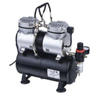 Air Craft Twin Cylinder Mini Air Compressor with Tank