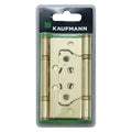 Kaufmann Flush Hinge Steel 100mm Brass Plated (Pair)