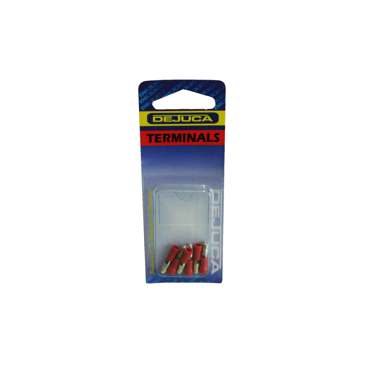 Dejuca - Terminal - Red - Male - Bullet - 4mm - 6/Card