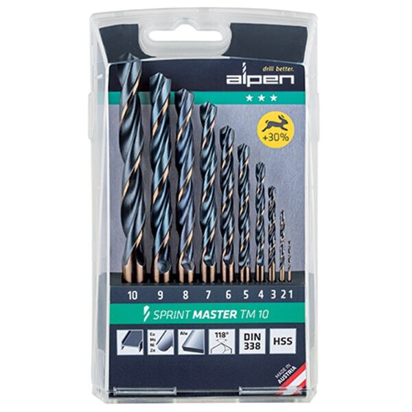 Alpen - Sprint Master Bit Set - Set of 10