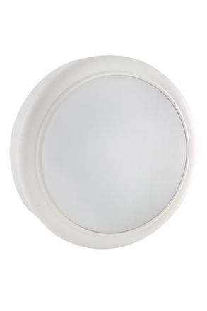 Round Bulkhead 180mm White LED 15W