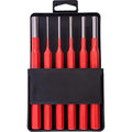 Tork Craft Tork Craft Pin Punch Set 6Pc - 2.5, 3.5, 4. 5, 6, 8, 10mm Red