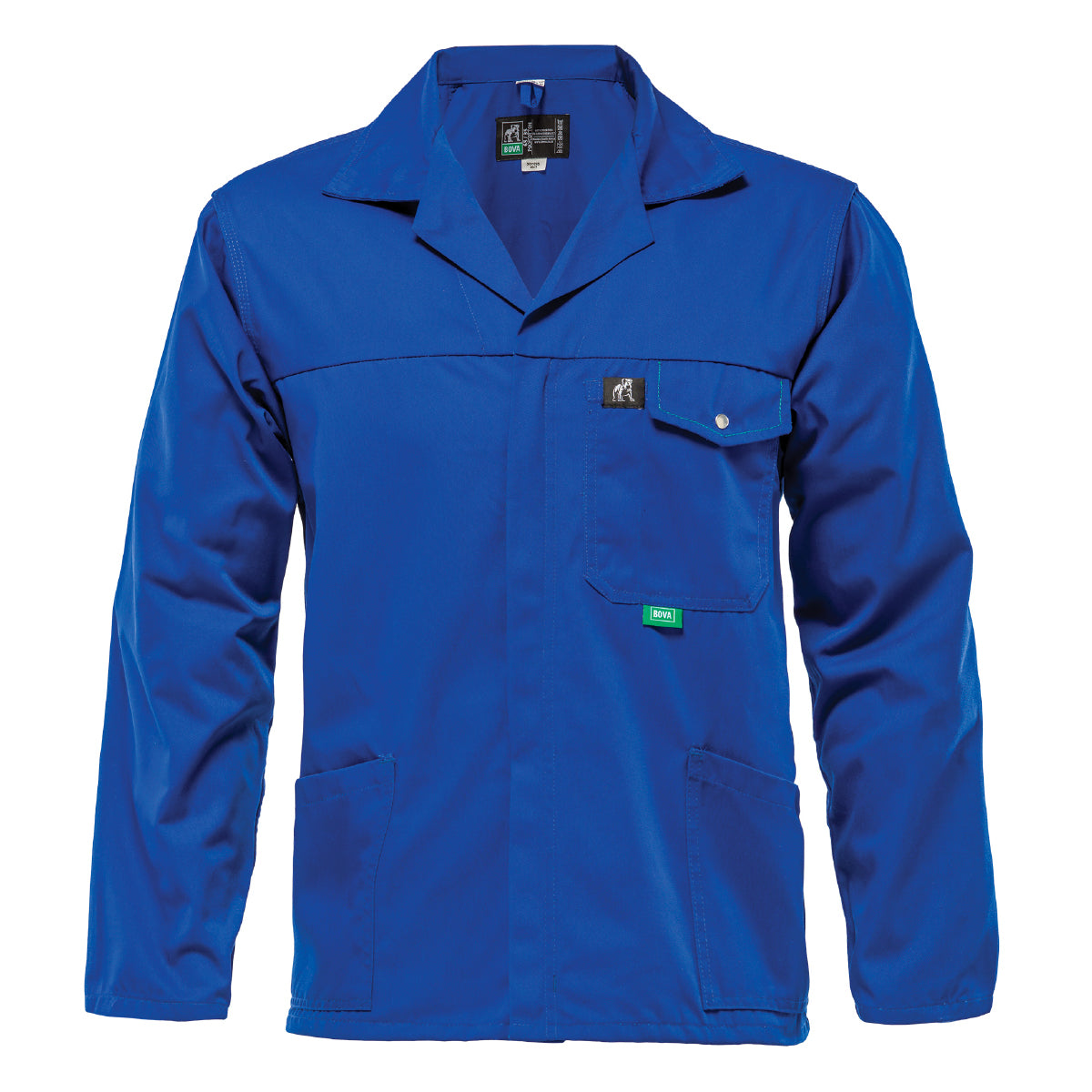 Bova Overall Jacket R/Blue 65/35 Polycotto Size 42 Cotton Zipper Paint Coverall for  Men