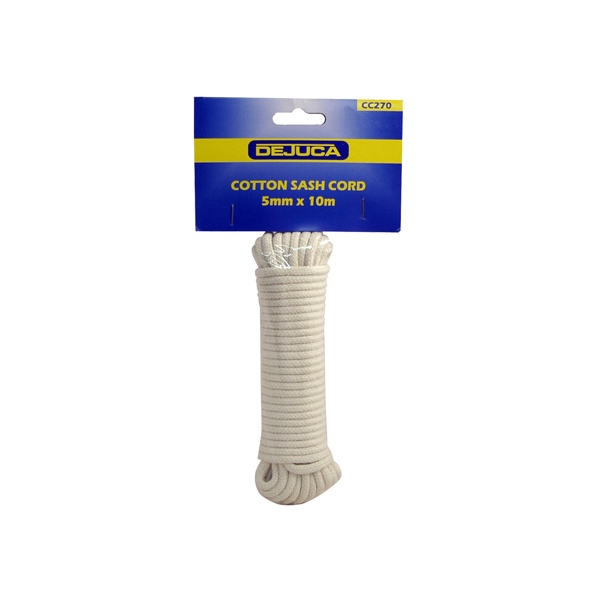 Dejuca - Cotton Sash Cord - 5mm X 10m - Cord - 5mm - (hank)