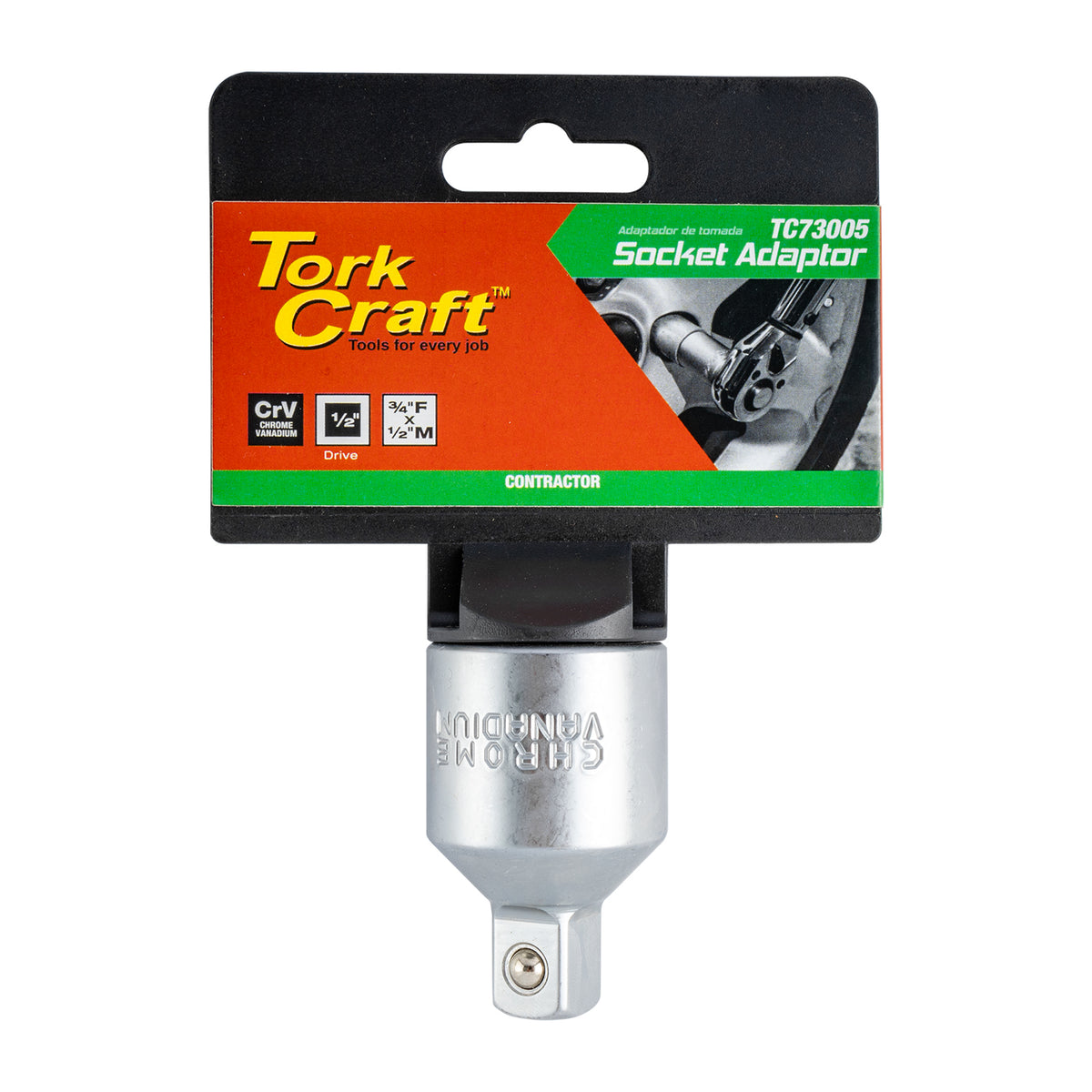 Tork Craft Socket Adaptor 3/4'F X 1/2'M