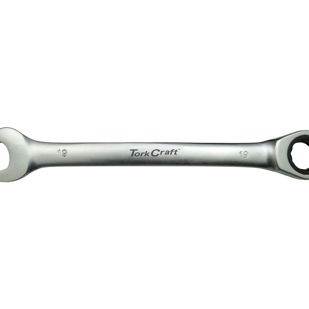 Tork Craft Combination Ratchet Wrench 19Mm Fixed Head Spanner