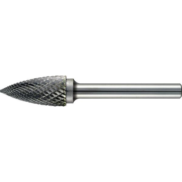Alpen TC Rotary Burr 6mm Arc Pointed Nose for Hard Metals
