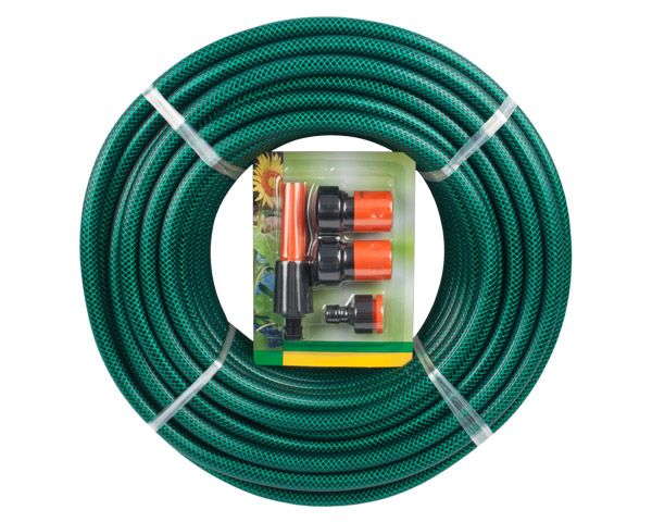 Garden Hose with Fittings - 12.5mm x 30m