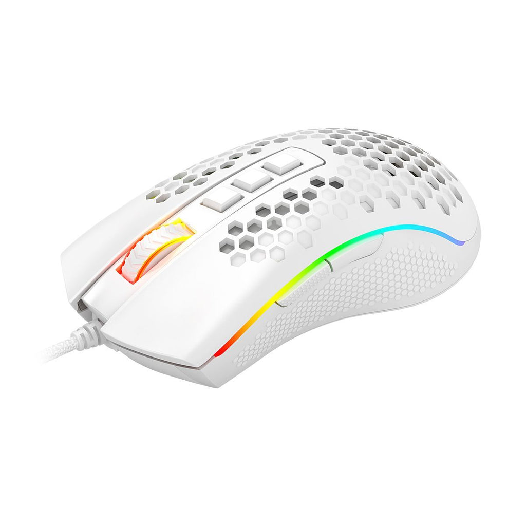 Redragon STORM 12400DPI 7-Button RGB Gaming Mouse - White