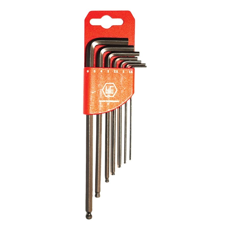 Allenkey Set Hafu 1.5-6Mm L/S Ball 7Piece