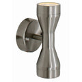 Wall Light Up & Down Facing Satin Chrome
