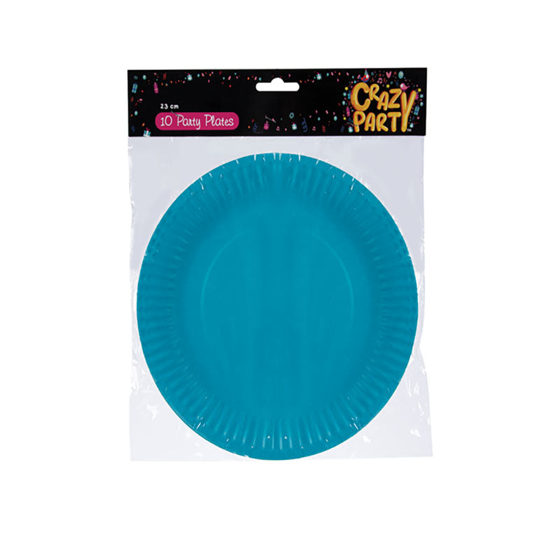 Party Plates - Paper - Light Blue - 23cm - 10 Piece