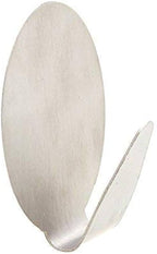 MTS Home Small Round Stainless Steel Hooks - Pack of 3 (Self-Adhesive)