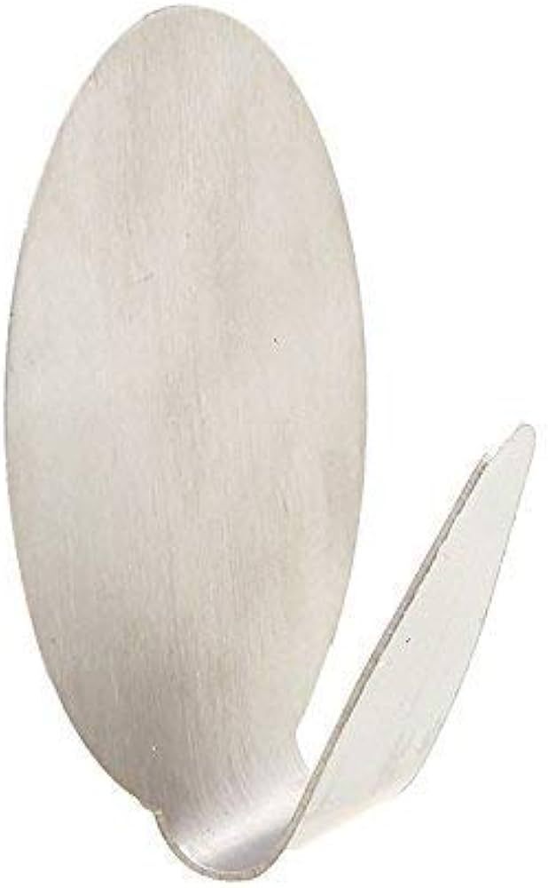 MTS Home Small Round Stainless Steel Hooks - Pack of 3 (Self-Adhesive)