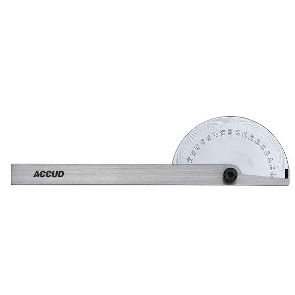 ACCUD Protractor 85X150mm 0-180 Degrees
