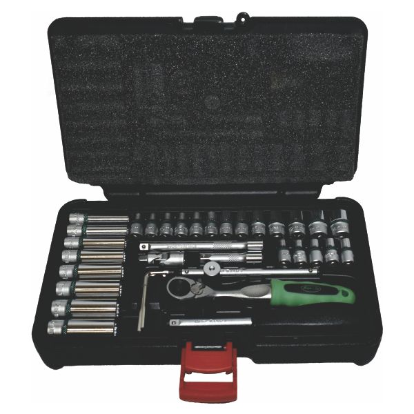 Micro-Tec - Socket Set 1/4' Standard & Long Series 4-14Mm