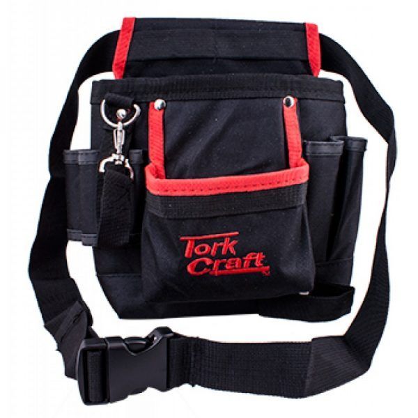 Tork Craft Tool Pouch Nylon With Belt 7 Pocket