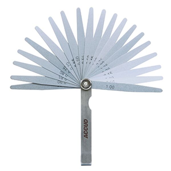 ACCUD Feeler Gauge 17 Blade 100mm 0.02-1.00mm