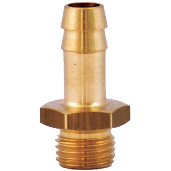 GAV Hose Tail Brass 1-4 Mx9mm