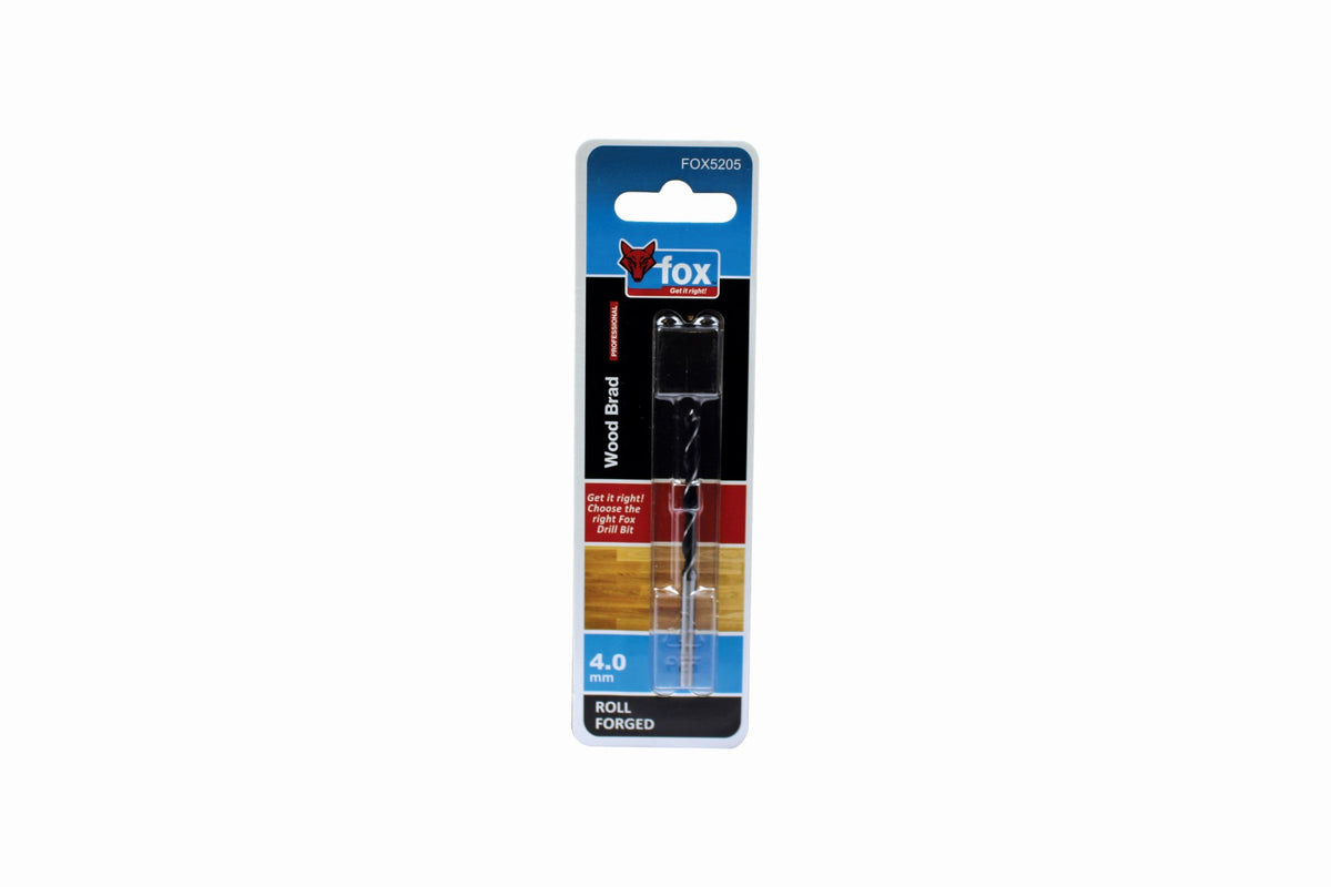 FOX Spiral Wood Drill Bit 4.0mm
