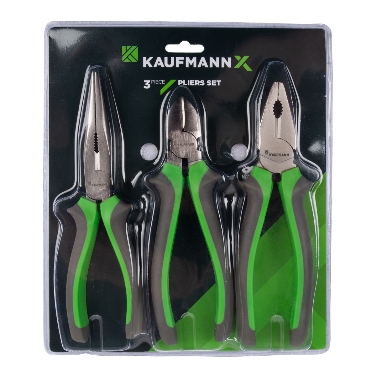 Kaufmann X Plier Soft Handle Set - 3 Piece