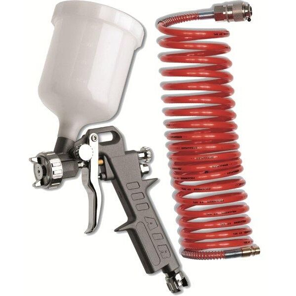 AirCraft - Gravity Feed Spray gun with 5m Spiral Hose