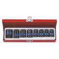 King Tony - Socket Set 8Pc 1/2' Standard Impact 10-24Mm 6P