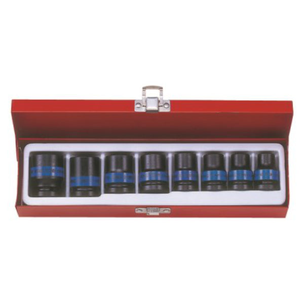 King Tony - Socket Set 8Pc 1/2' Standard Impact 10-24Mm 6P