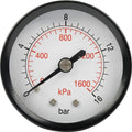 Aircraft Press. Gauge 50mm 1/4' Rear Fit 0-16Bar 0-1600Kpa