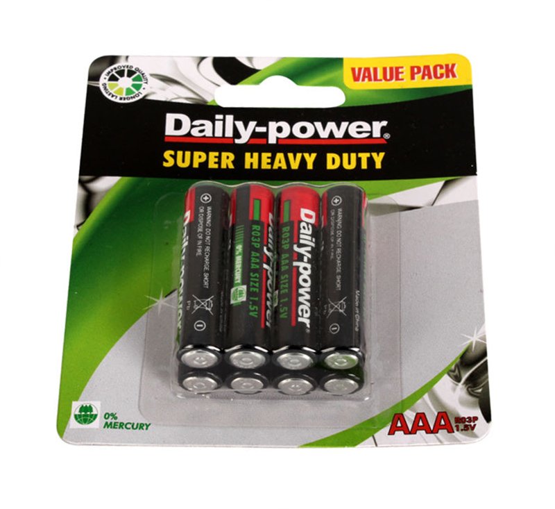 Daily Power - Super Heavy Duty Batteries - 8 Piece - AAA