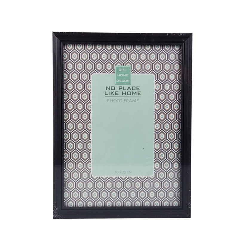 Picture Frame - Wooden - Rectangle - Black - 20cm x 25cm